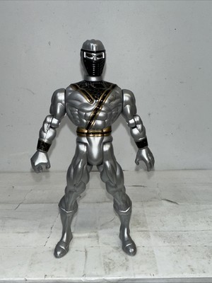 Vintage 2001 Sunco Silver Ninja Action Figure 6 