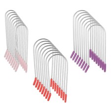 Bewudy 24Pcs Hot Roller Clips, 1 Count Pack of 1 , pink, purple, red