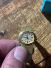 Ladies Vintage Seiko Rainbow Dress Gold Tone Manual Wind Up Analog Watch