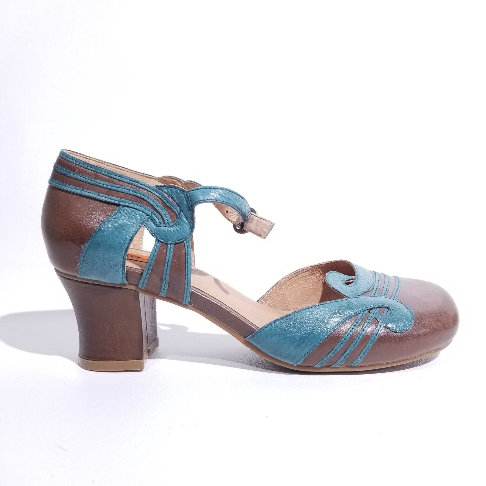 Miz Mooz Shoes Women 7.5 Eloy Mary Jane Block Heel Pinup Rockabilly Retro 50's