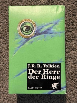 JRR Tolkien German Lord of the Rings Box Set Der Herr Der Ringe Green 1 2 3