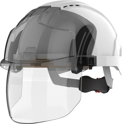 JSP Kletterhelm EVO VISTAshield mit Visier,weiss