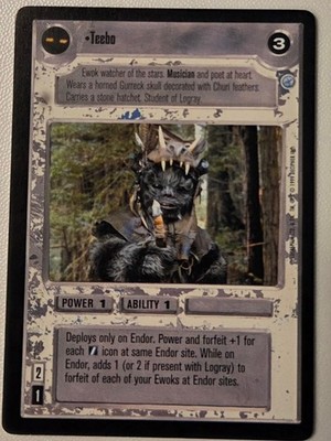 Teebo Star Wars CCG Endor Light Side SWCCG Rare Decipher LP/NM