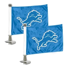 DETROIT LIONS  4" x 6" AMBASSADOR CAR OR TRUNK FLAGS FROM TEAM PROMARK