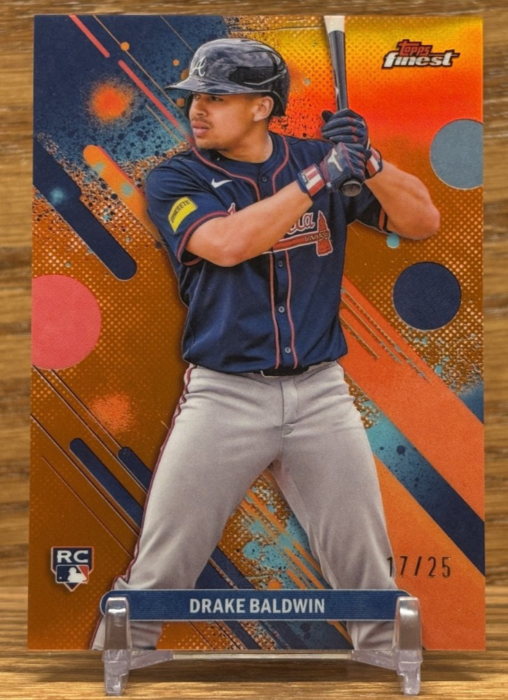 DRAKE BALDWIN Orange /25 Refractor Rookie | 2025 Topps Finest Atlanta BRAVES #21