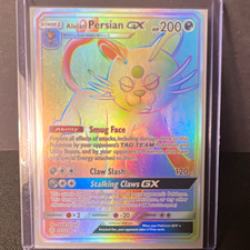 Alolan Persian GX 257/236 Pokemon TCG Cosmic Eclipse Holo Secret Rare