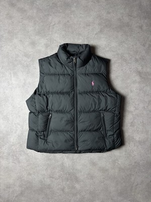 Ralph Lauren Daunenweste Pufferweste Schwarz Pink Damen L Herren M