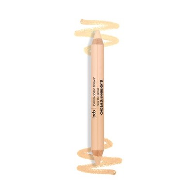 Duo Brow Highlighter & Concealer Pencil for Lifting and Highlighting Eyebrows...