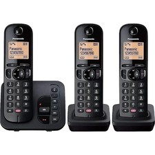 Panasonic KX-TGC263E Digital Cordless Phone Triple / Trio With Answering Machine