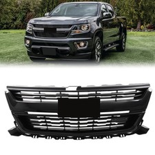 Front Bumper Upper Grille Gloss Black Grill For 2015-2020 Chevrolet Colorado Front Bumper Upper Grille Gloss Black Grill For 2015-2020 Chevrolet Colorado