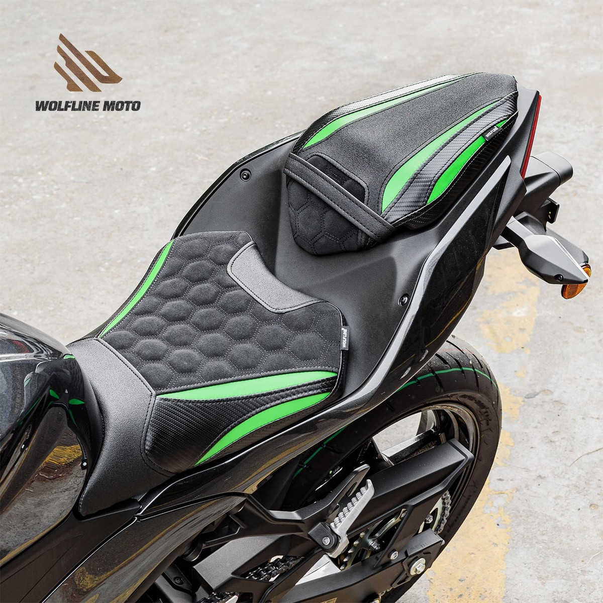 Ninja　WOLFLINEシート WOLFLINE Comfort Driver Passenger Seats For Kawasaki Ninja