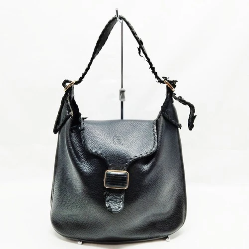 LOEWE Hand Bag Black Leather 5655696