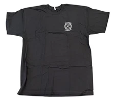 NEW Dixxon Sturgis Motorcycle Rally Men’s White Sketchy Crest T-Shirt Black XL