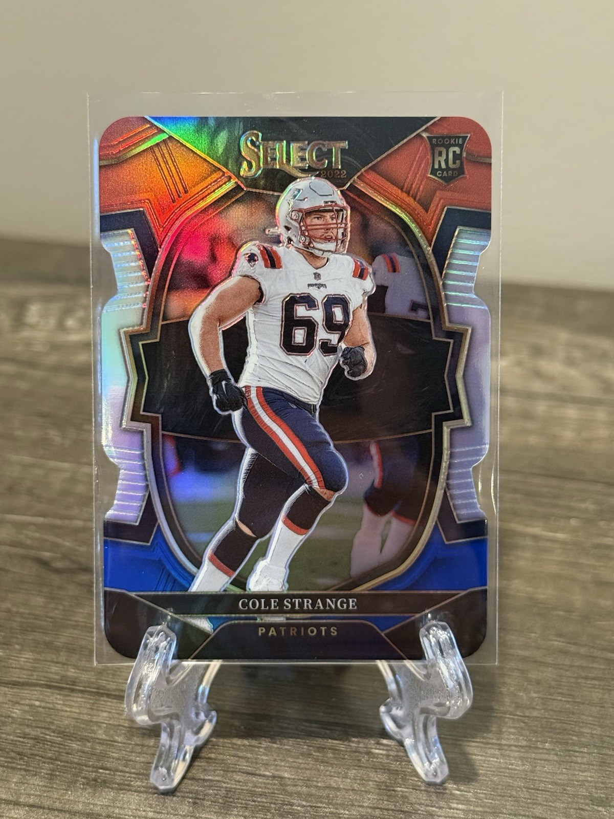Cole Strange Panini Select #91 Die-Cut Red/Blue Prizm