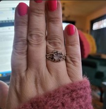 Rose Quartz And Sterling Silver Ring