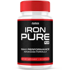 Iron Pure Pro Capsules For Men Ironpure Male Performance Supplement Pills (60ct)