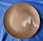 Mesa Brasil Halloween Haunted House Black Dinner Plate 10.5” Brazil NEW