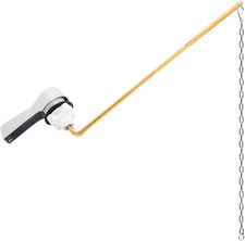 Hibbent Universal Metal Front Mount Toilet Handle Replacement Kit, Brass Toilet