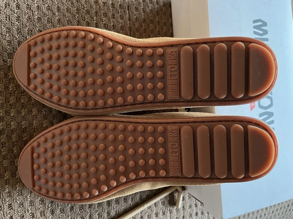 Mocasines sin cordones Minnetonka KILTY MOCASINES para mujer talla 8 gamuza cuero suela dura Foto 4 de 4