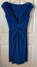 Chaps Sleeveless Dress Size M Petite Royal Blue
