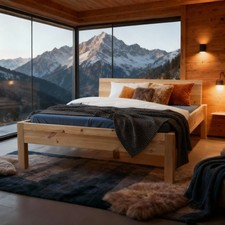 Zirbenholzbett Zirbenbett Doppelbett Einzelbett Alpen-Königin für jung und alt