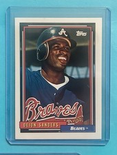 1992 Topps Baseball #645 Deion Sanders Atlanta Braves NRMT+  *Pc&a*