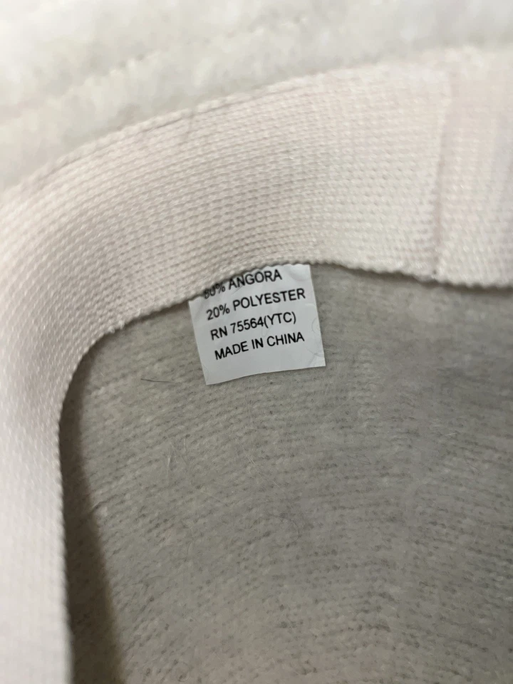 Sombrero cubo Kangol Furgora mezcla de angora - crema / blanco roto - hecho en China Foto 3 de 3