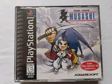 Brave Fencer Musashi CIB PS1 Black Label w/ Final Fantasy Demo