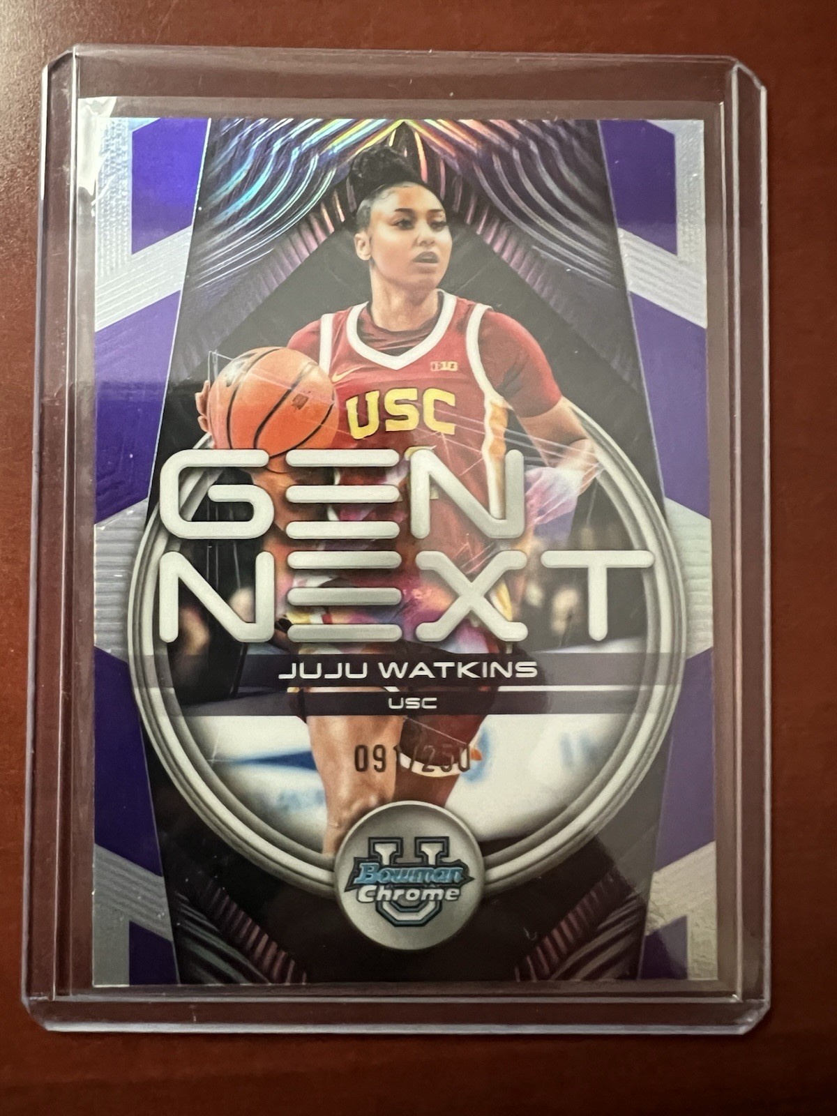 2025-26 Bowman Chrome /250 Juju Watkins Purple Refractor Gen Next