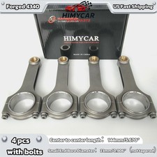 Connecting Rods For Audi Vw Ea888 2.0l Tsi 23mm H-beam Forged 4340 With Bolts