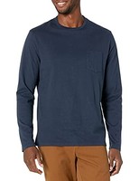 Herren Langarmshirt Slim Fit Xl Marineblau Amazon Essentials Baumwolle