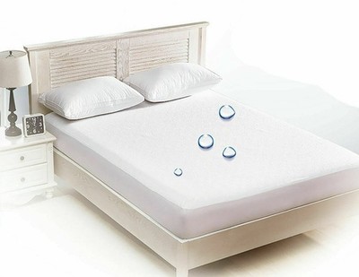 Vinyl Plastic Mattress Protector Fitted Twin 76'' x 39'' x 11.5'' Deep, White