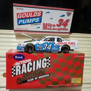 RCCA 1/24 #34 MIKE McLAUGHLIN GOULDS PUMPS 1998 Monte Carlo CW BANK Nu in C9Bx