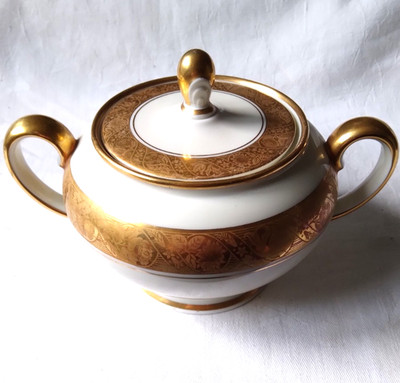ROSENTHAL AIDA GOLD VERZIERTE ZUCKERDOSE.