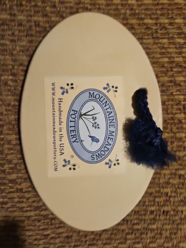 VTG Fairy Mountaine Meadows Pottery Wall Plaque Life Is Not Measured USA - Picture 2 of 2