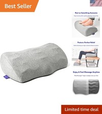 Patented Massage Foot Rest - Ergonomic Design for Pain Relief - 17x11 Inches