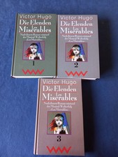 Victor Hugo, Die Elenden (Les Misérables), Band 1, 2 und 3, Verlag Volk & Welt