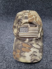 Kryptek American Flag Hat Cap Strap Back Camo Mens One Size Hunting