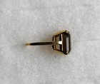 Smoky Quartz 14K Gold Ring Cathedral Setting 11 3/4 - 12 — photo 2