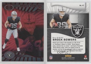 2024 Panini Illusions Trophy Collection Ruby /125 Brock Bowers #47 Rookie RC