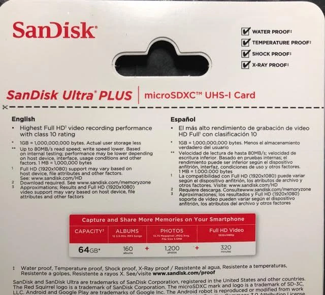 SanDisk - Ultra Plus 64GB microSDXC Class 10 UHS-1 Memory Card - Red/Gray - Image 3 of 4