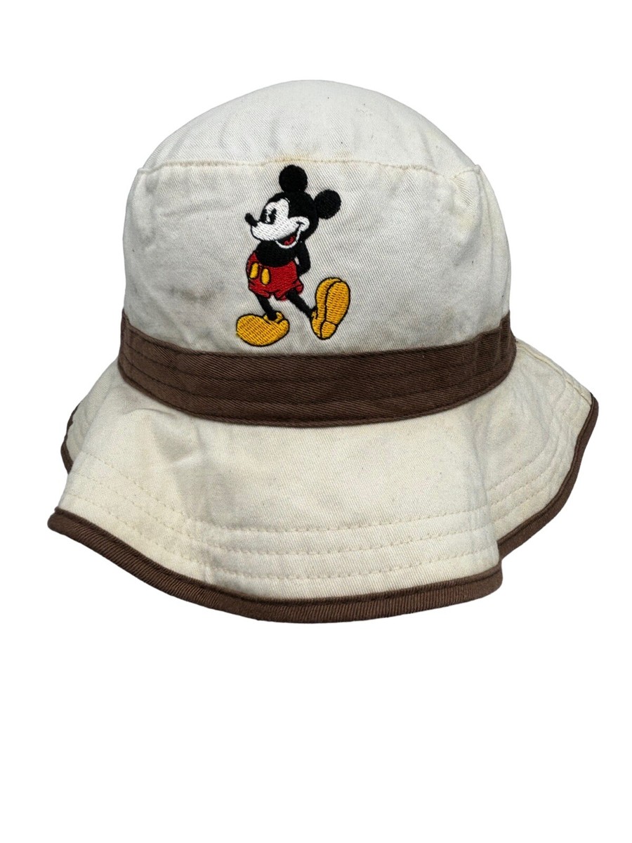 Vtg 90s Disneyland Bucket Hat Peace Love & Mickey Mouse Sun Hat Goofys Hat Co Vintage Disneyland Bucket Hat Goofy Hat Co One Size Peace  main image 3