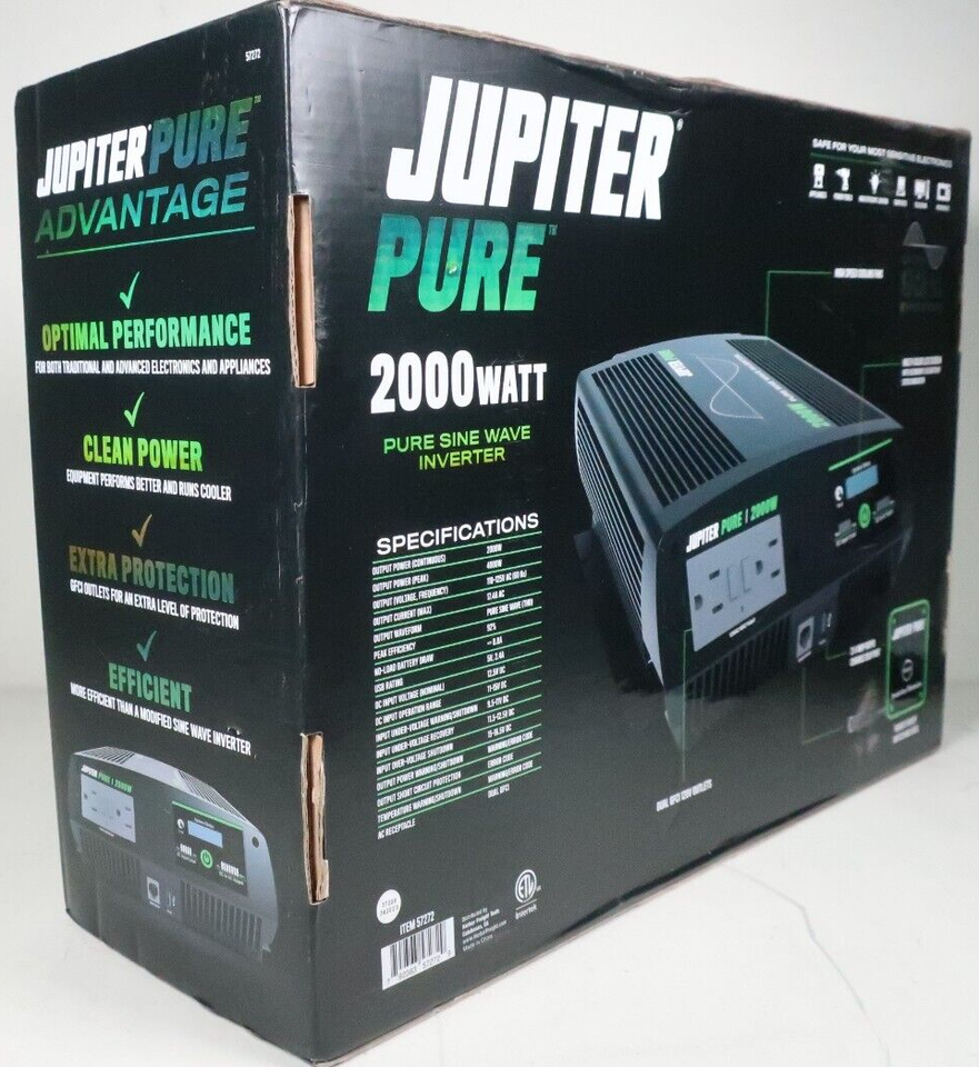 (New) JUPITER PURE 2000W Continuous/4000W Peak Pure Sine Wave Power