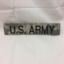 Vintage Military Patch US Army Name Tape ACU Hook Loop Back Variant