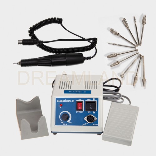 Dental Mikromotor Micromotor 35K rpm Handstück für Zahntechnik Marathon +10 burs - Bild 1 von 13