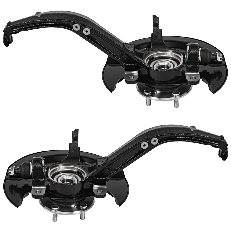 2.4L Front Steering Knuckles & Wheel Hub Bearings Set for 2003-2007 Honda Accord - Image 3 of 4