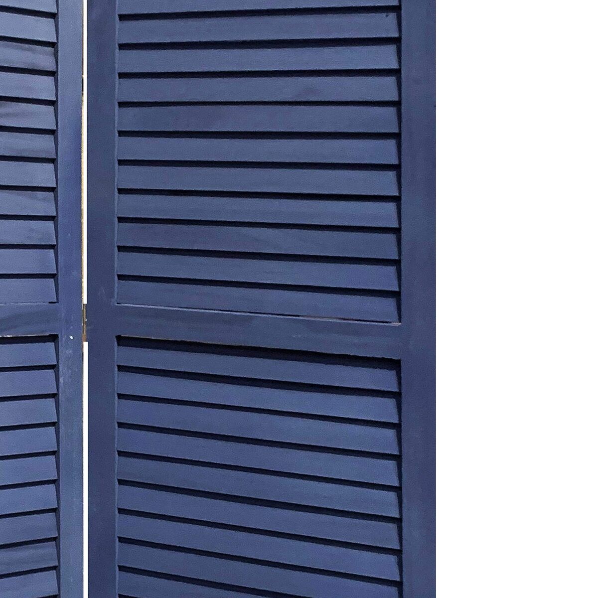 3 Panel Light Blue Shutter Screen Room Divider 3 Panel Light Blue Shutter Screen Room Divider