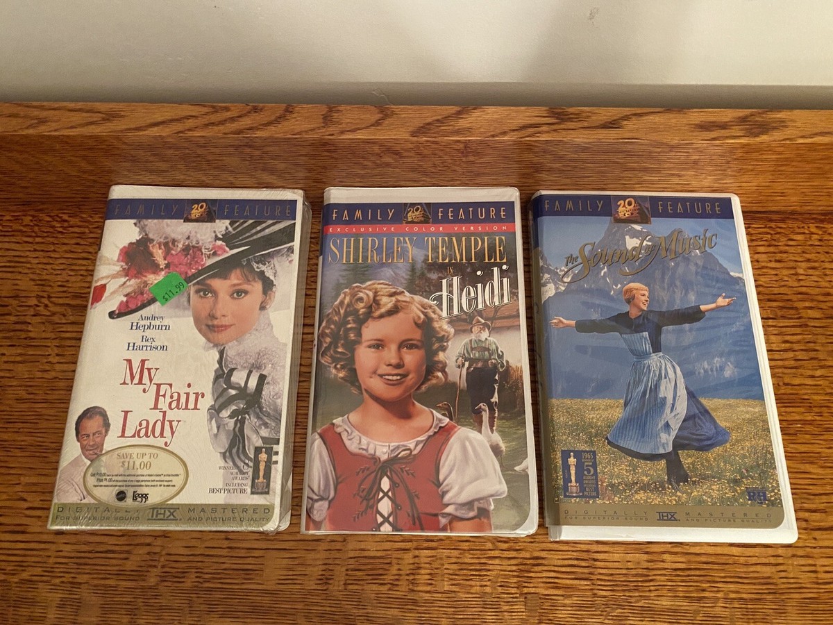 20th century Fox VHS Movie Family Feature - Sound of Music, Heidi