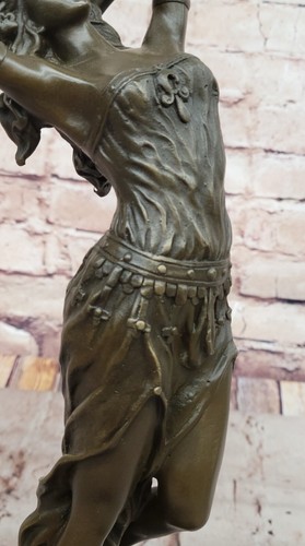 Original Aldo Vitaleh Art Deco Zigeunertänzerin Bronze Skulptur Statue Figur - Bild 9 von 10