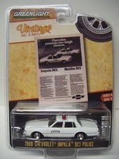 Greenlight Vintage Ad Cars Rel 9 1980 Chevrolet Impala 9CI Police
